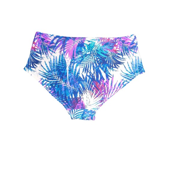 NWOT Swimsuits for All Swim 365 22 Bikini Bottoms Tropical Print High Waisted - Picture 2 of 5